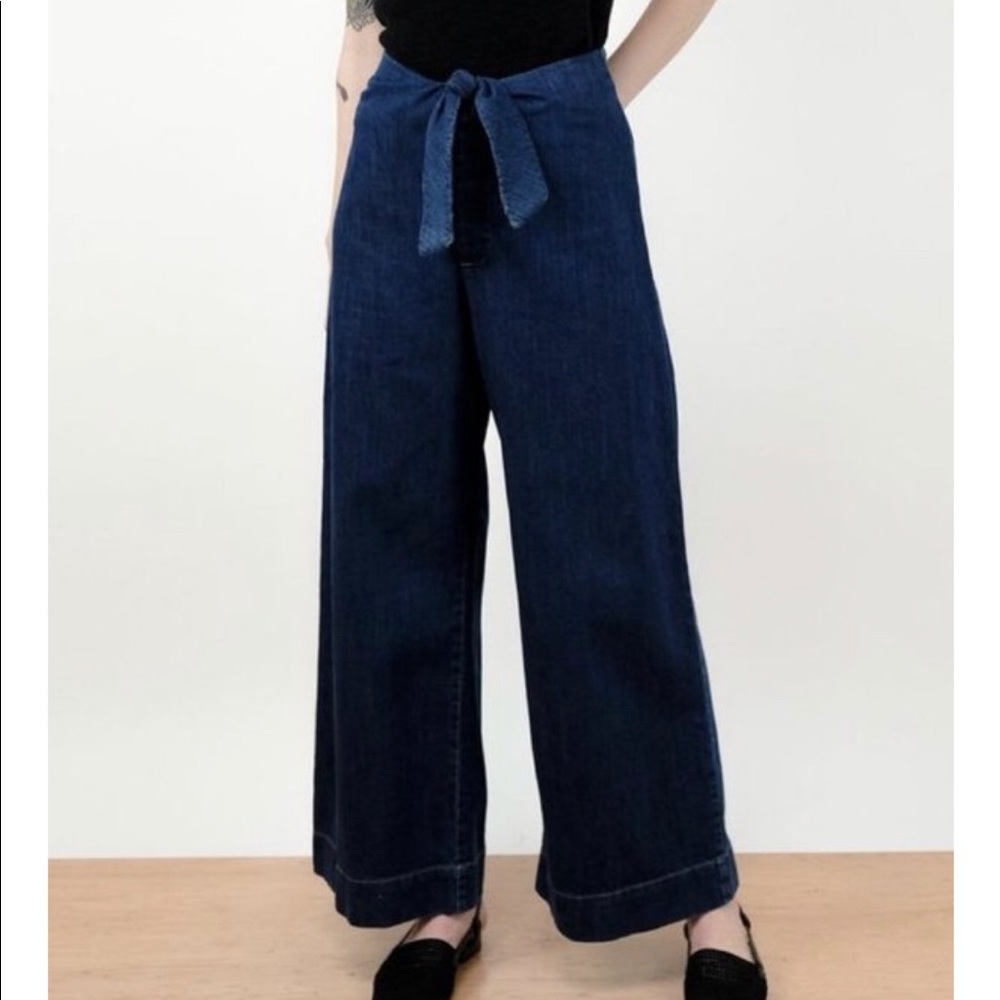 Micaela Greg Knotted Sailor Pant indigo Denim L